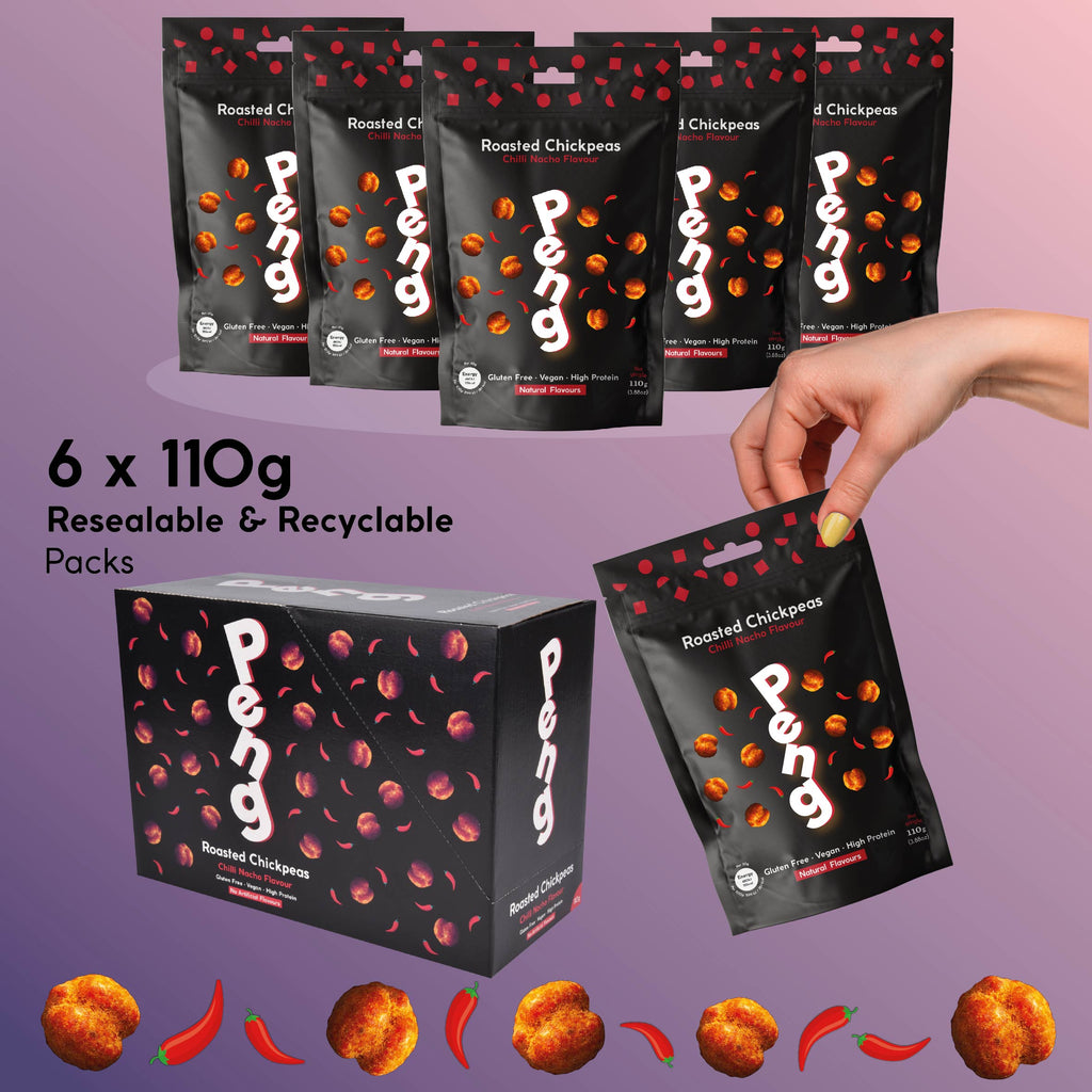 110g PENG Chilli Nacho Flavour Roasted Chickpeas