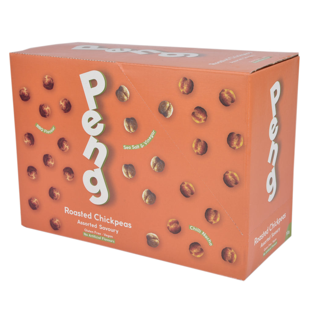 6 x 110g PENG Assorted Savoury Roasted Chickpeas