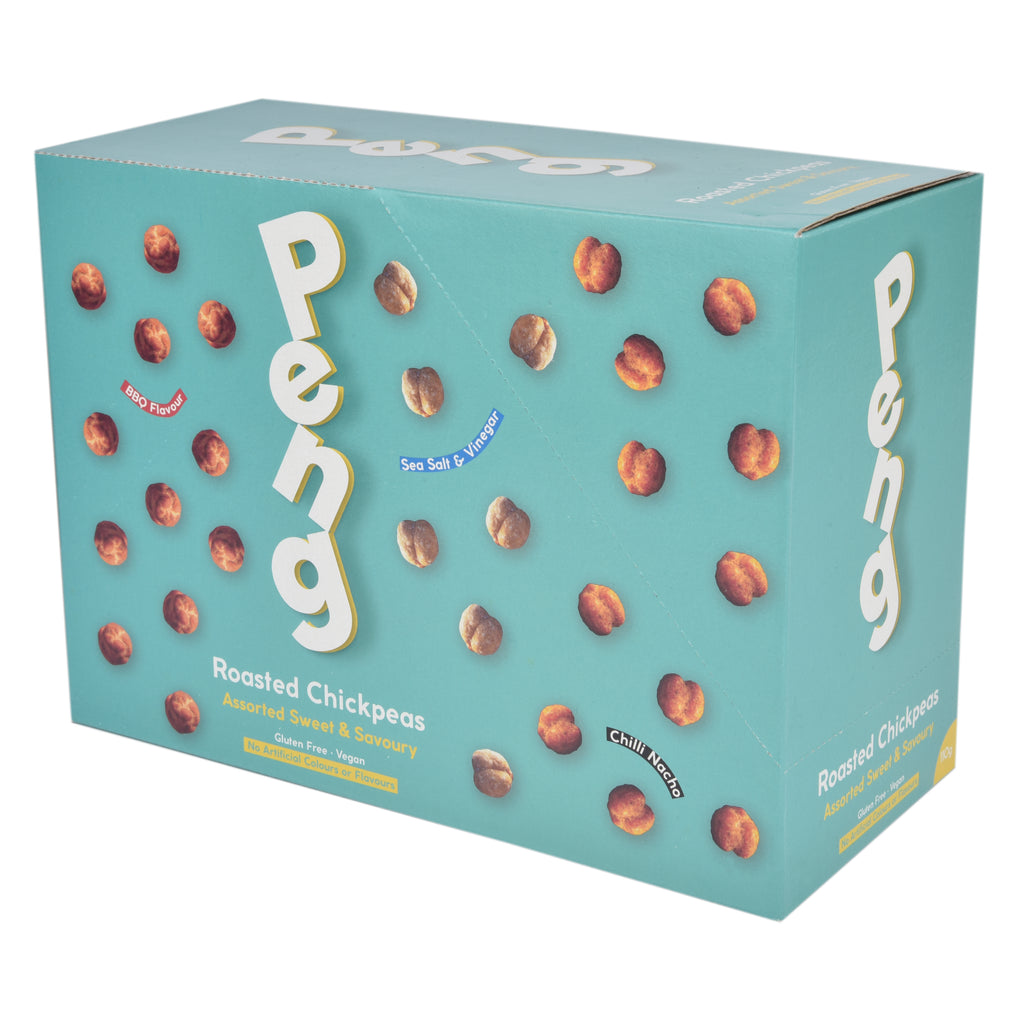 6 x 110g PENG Assorted Sweet & Savoury Roasted Chickpeas